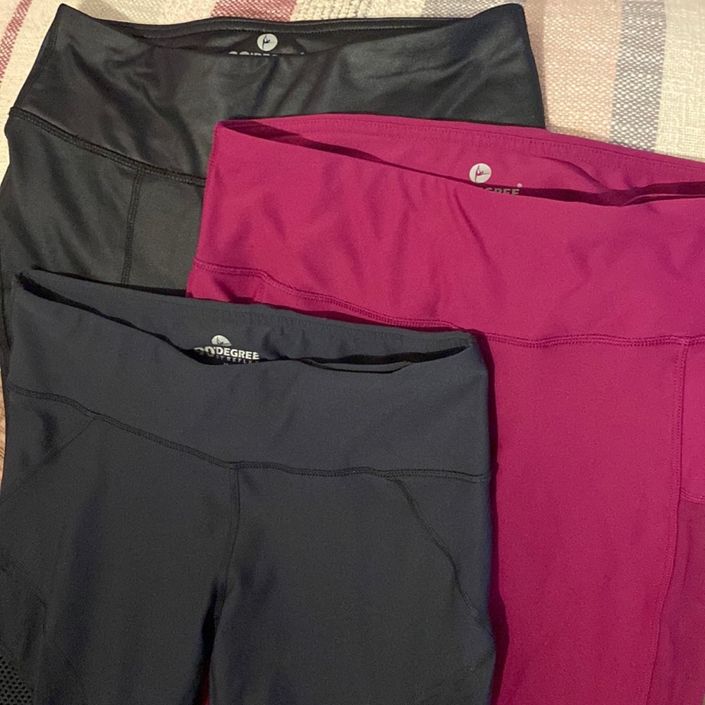 3 pair 90 degree leggings